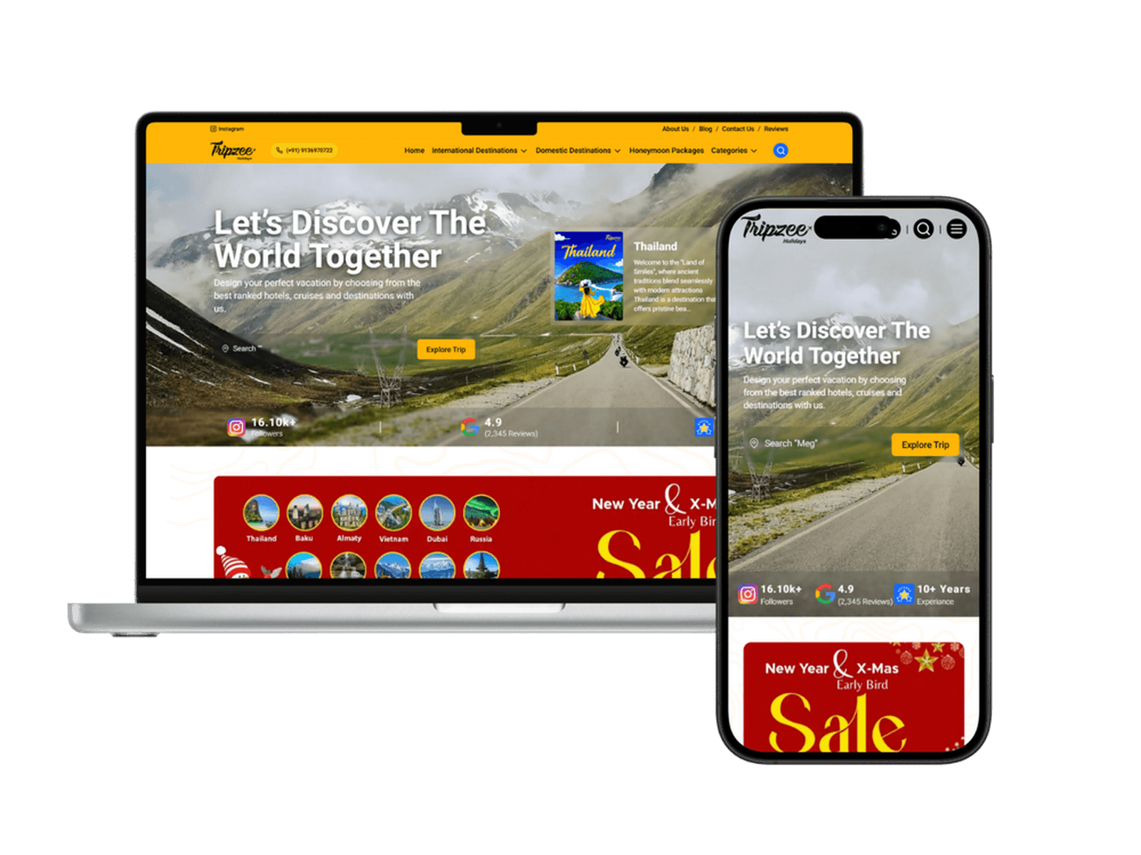 Tripzee Holidays – Query-Based Travel Website